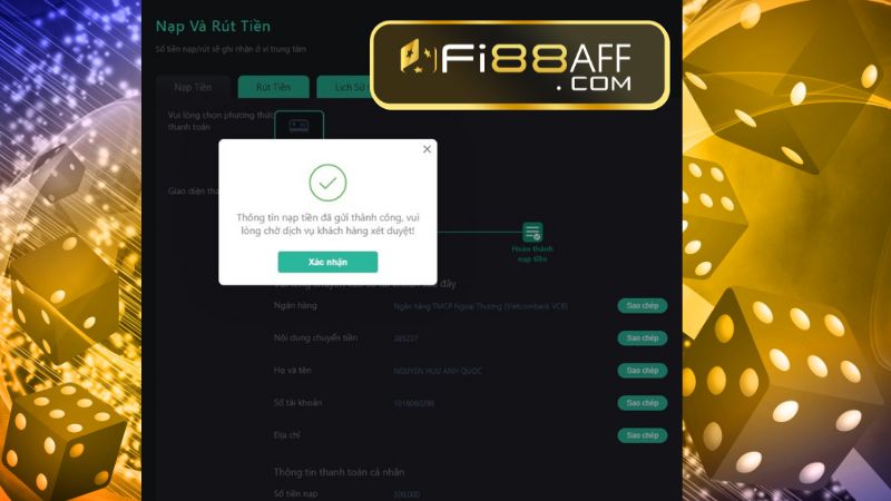 Nạp tiền Fi88: Hướng dẫn gửi tiền nhanh và đơn giản