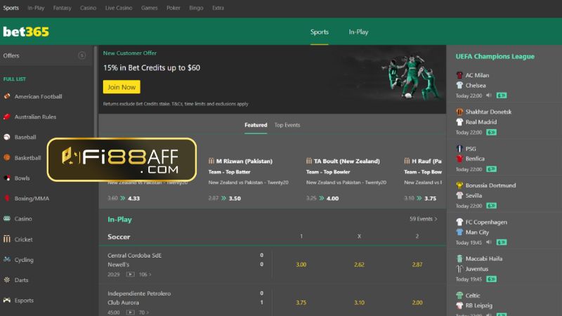 Bet365 – trang cá cược gửi tiền và rút tiền dễ dàng