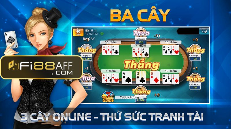 Cách chơi Game bài Ba cây