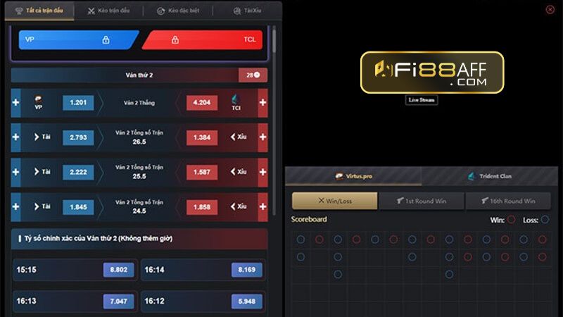 BET CSGO Tài-Xỉu - trên-dưới