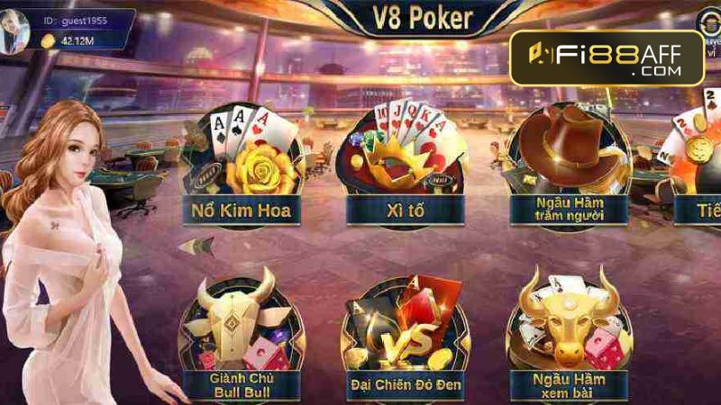 Tham gia game bài V8: Nhận vô số khuyến mãi khủng tại Fi88